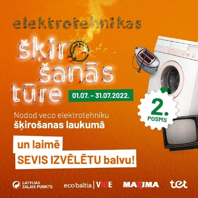 Aicina Ogres iedzīvotājus nodot nevajadzīgo elektrotehniku un laimēt noderīgas  balvas!