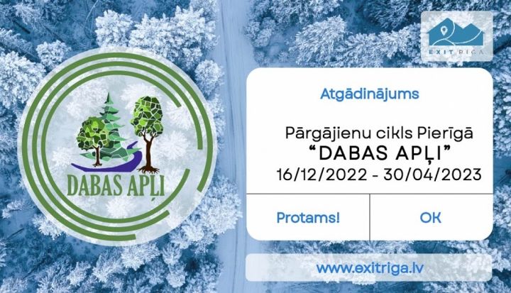 Aicina piedalīties otrajā "Dabas apļu" pārgājienu ciklā