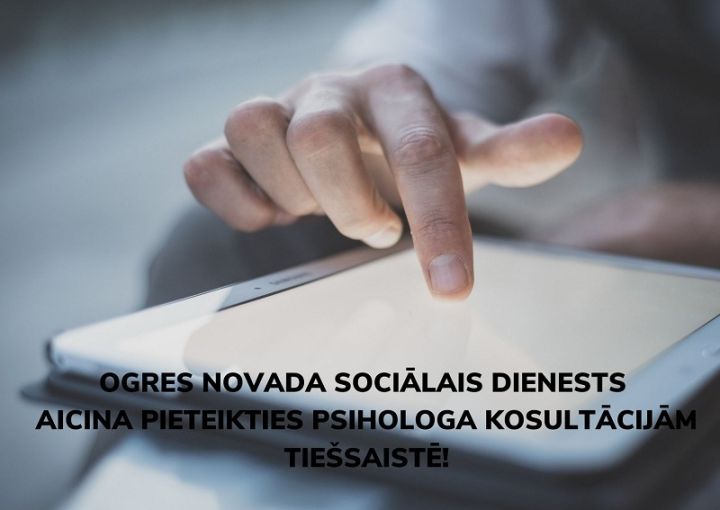 Aicina pieteikties psihologa konsultācijām tiešsaistē