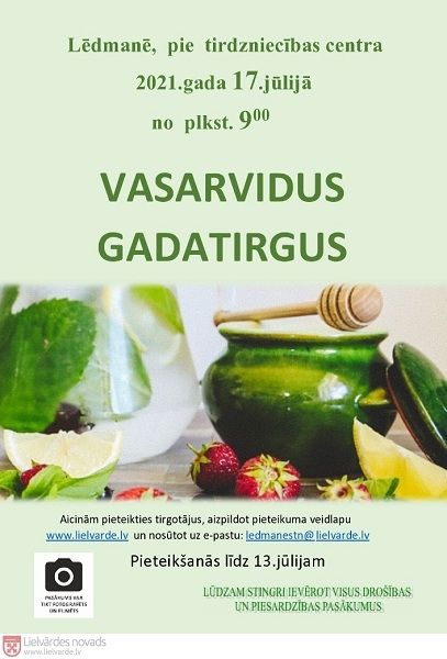 Aicinām uz Vasarvidus gadatirgu Lēdmanē