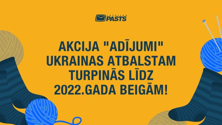 Akcija Adījumi Ukrainas atbalstam turpinās
