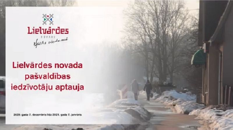 Aptaujas datu apkopojums: iedzīvotāju viedoklis par Lielvārdes novadā paveikto (VIDEO)