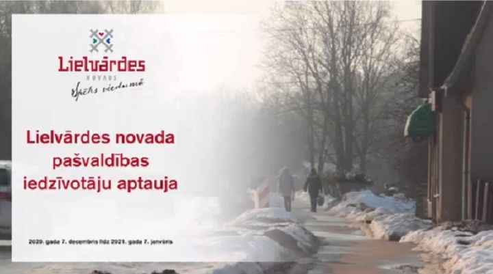 Aptaujas datu apkopojums: iedzīvotāju viedoklis par Lielvārdes novadā paveikto (VIDEO)