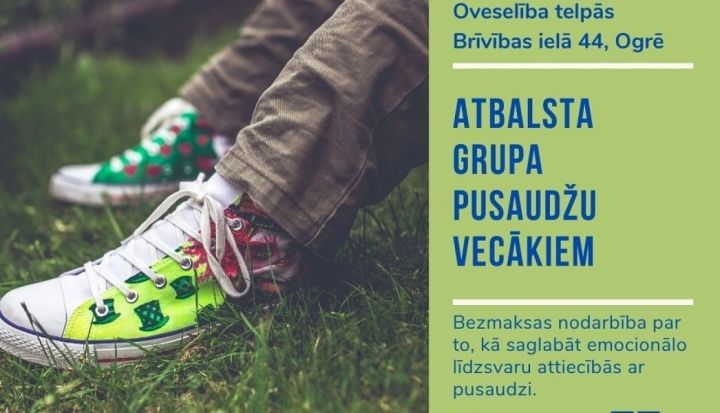 Atbalsta grupas nodarbība vecākiem, kuri audzina pusaudžus