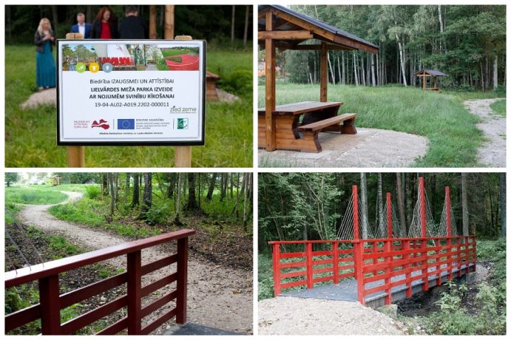 Atklāta labiekārtota atpūtas vieta Griguļa mežam piegulošajā teritorijā