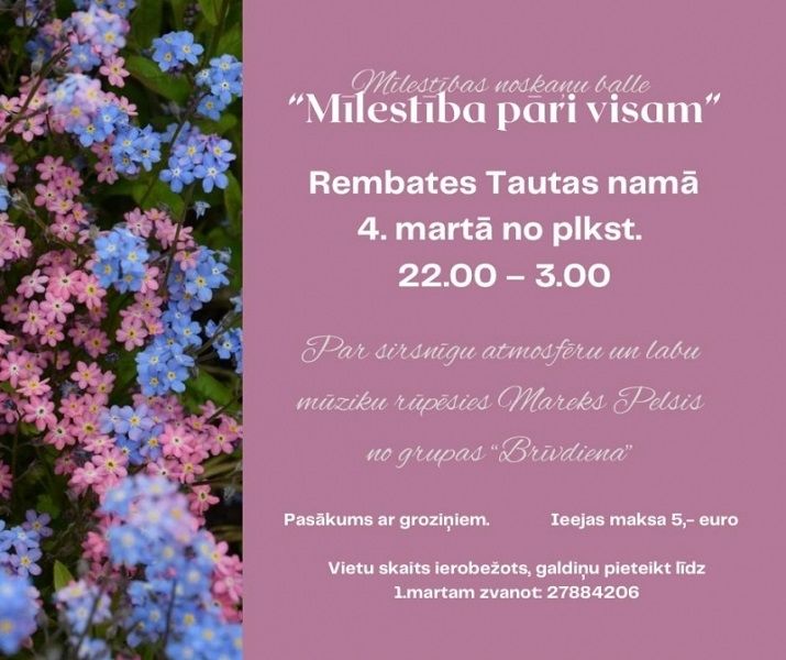 Ballīte “Mīlestība pāri visam" Rembatē