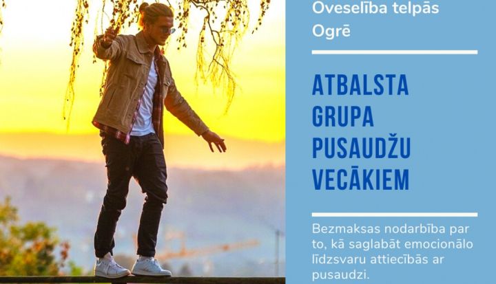 Bezmaksas atbalsta grupas nodarbība pusaudžu vecākiem