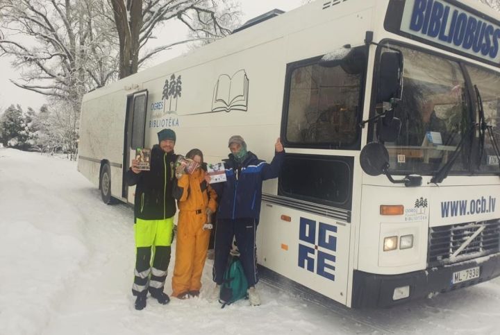 Bibliobuss arī janvārī dosies sešos maršrutos Ogres novadā