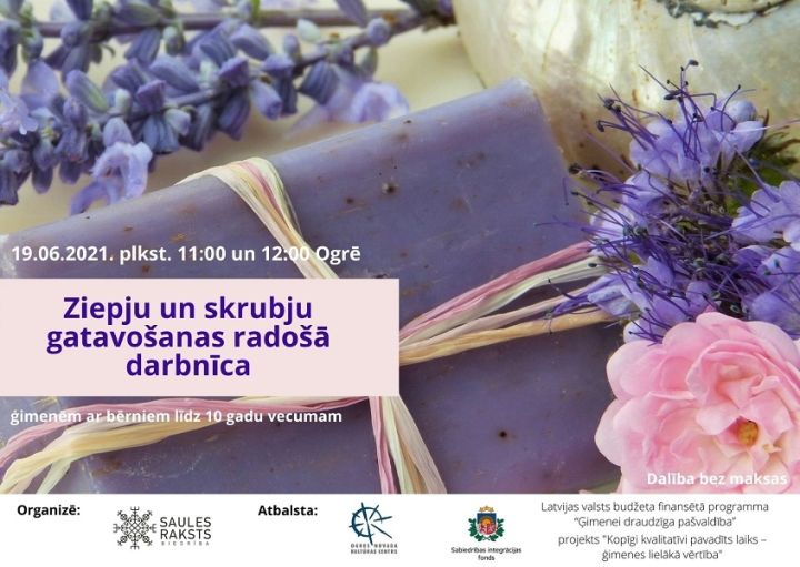 Biedrība "Saules raksts" aicina uz pasākumiem ģimenēm