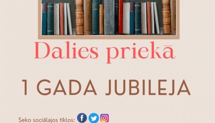 Ciemupes lasītāju klubiņam "Dalies priekā" gada jubileja