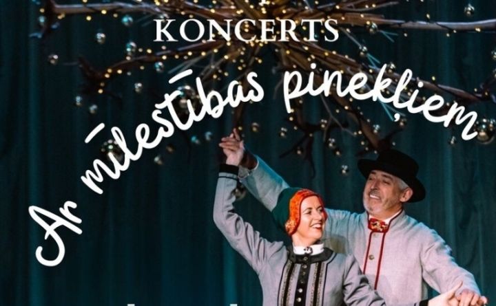 Deju koncerts "Ar mīlestības pinekļiem" Lielvārdē