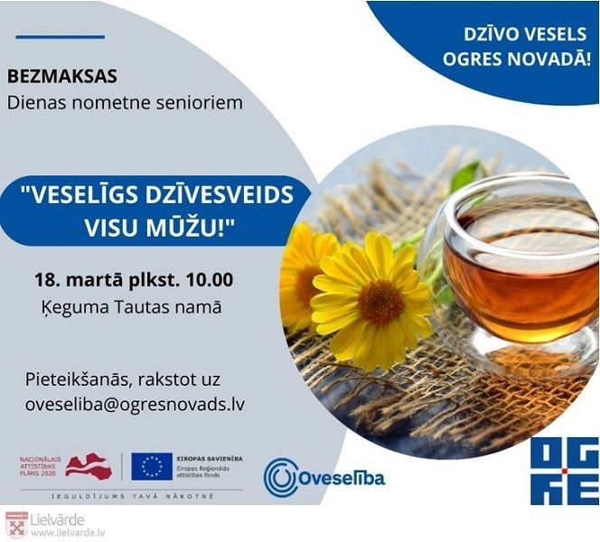 Dienas nometne senioriem "Veselīgs dzīvesveids visu mūžu"
