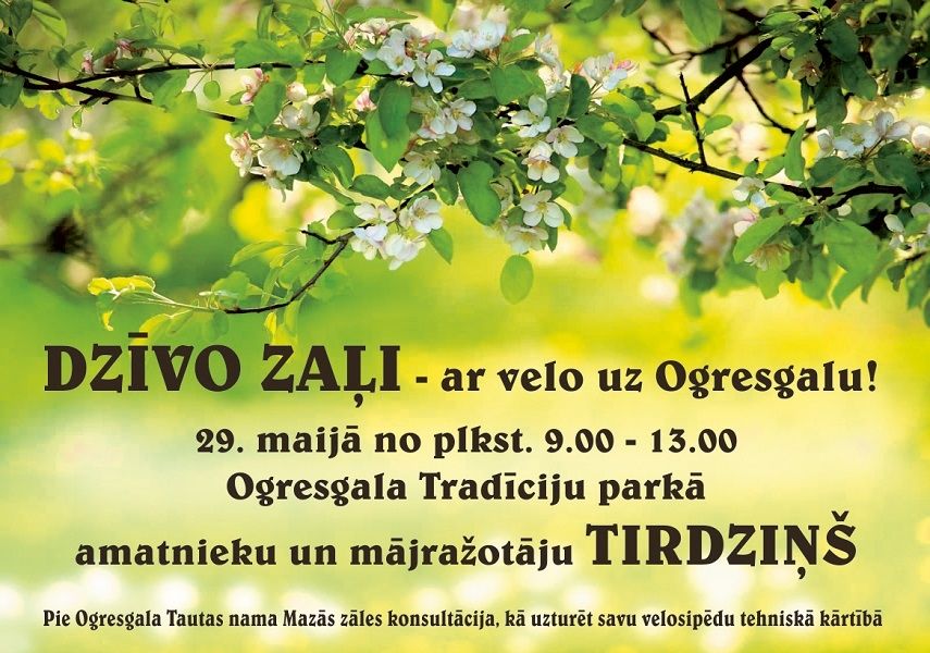 Dzīvo zaļi - ar velo uz Ogresgalu