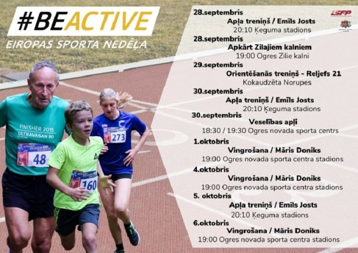 Eiropas sporta nedēļa Ogres novadā