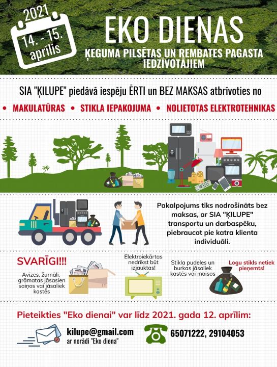 "EKO Dienas 2021" Ķeguma novadā