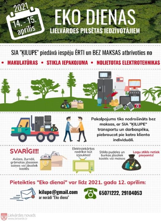 EKO Dienas 2021 Lielvārdes novadā