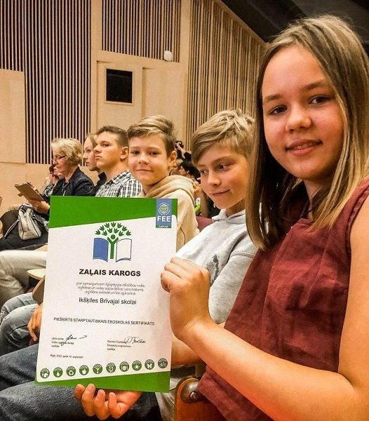 Ekoskolas karogs Lielvārdē, Ikšķilē un Ogresgalā