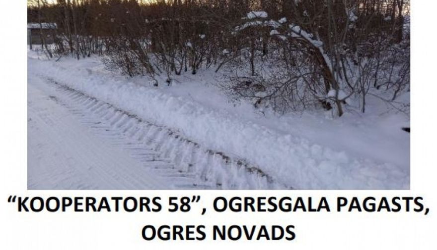 Elektroniska izsole pašvaldībai piederoša nekustamā īpašuma "Kooperators 58"atsavināšanai