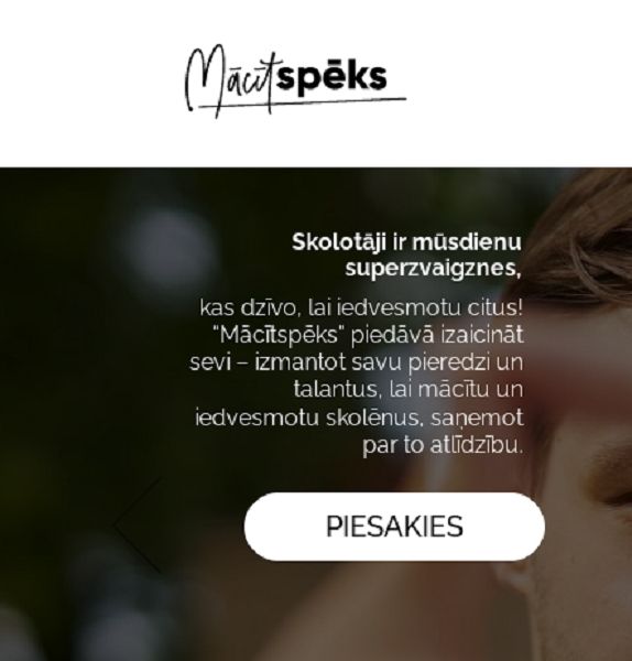 Esi skolotājs- māci mācīties!