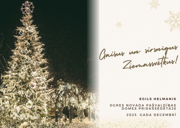 Gaišus un sirsnīgus Ziemassvētkus!