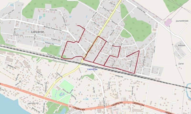 Iepazīsti www.konturumekletajs.lv Lielvārdes kartē iezīmēto maršrutu "2021" 4.2 kilometru garumā