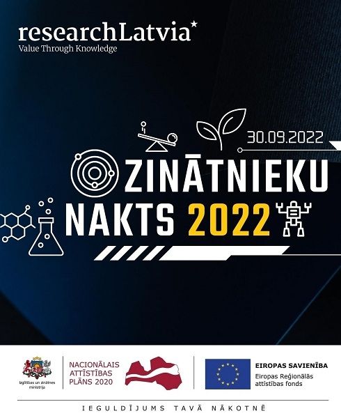 Ikviens aicināts piedalīties pasākumā "Zinātnieku nakts 2022"