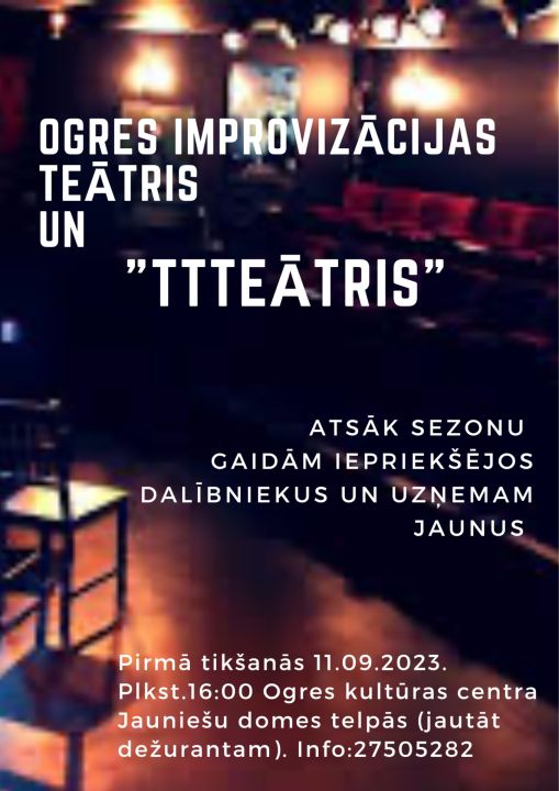 Improvizācijas teātris aicina uz pirmo tikšanos jaunajā sezonā