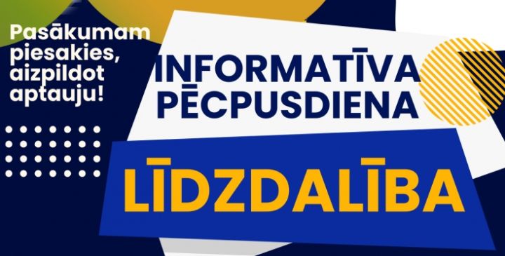 Informatīvā pēcpusdiena jauniešiem "Līdzdalība" Ogrē