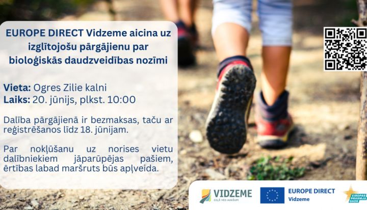 Izglītojošs pārgājiens Ogres Zilajos kalnos