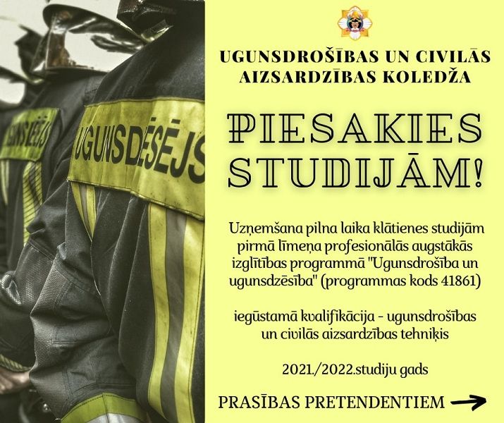 Izlaidums Ugunsdrošības un civilās aizsardzības koledžā
