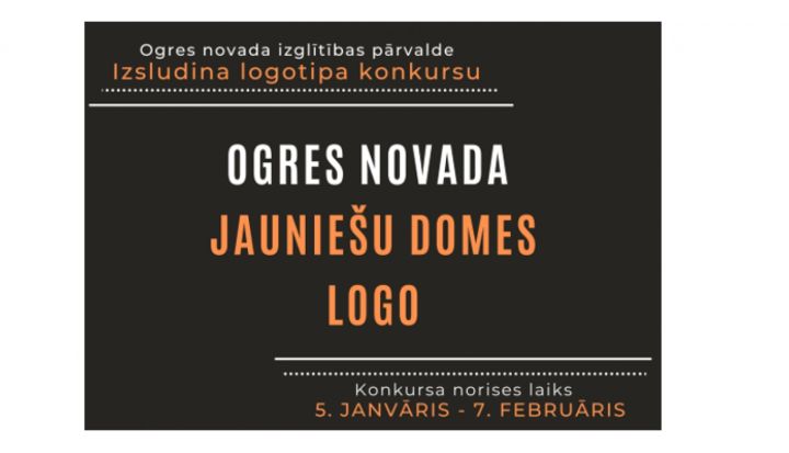 Izsludina logotipa konkursu "Ogres novada Jauniešu domes logo"