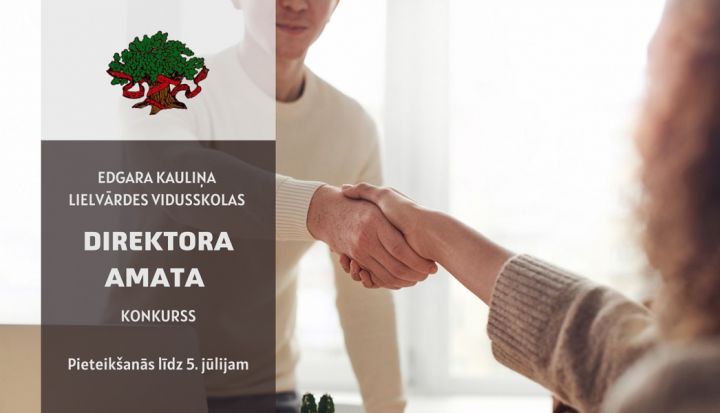 Izsludināts konkurss Edgara Kauliņa Lielvārdes vidusskolas direktora amatam