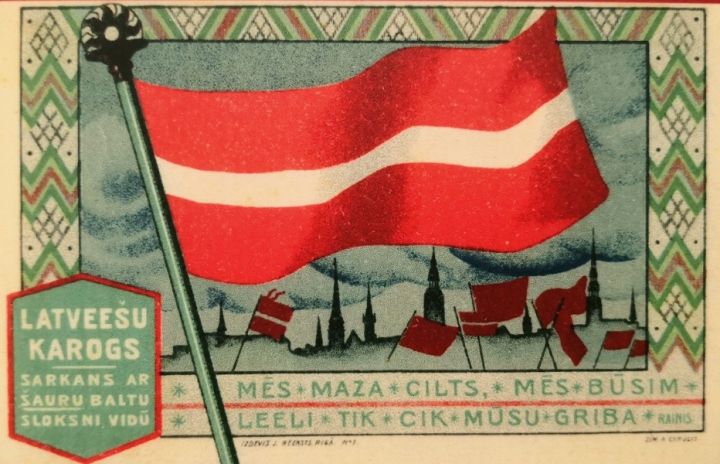 Izstāde "Sarkanbaltsarkanā Latvijas karoga stāsts"