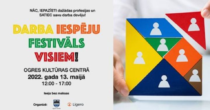 Jau šo piektdien – 13. maijā, darba iespēju festivāls VISIEM!