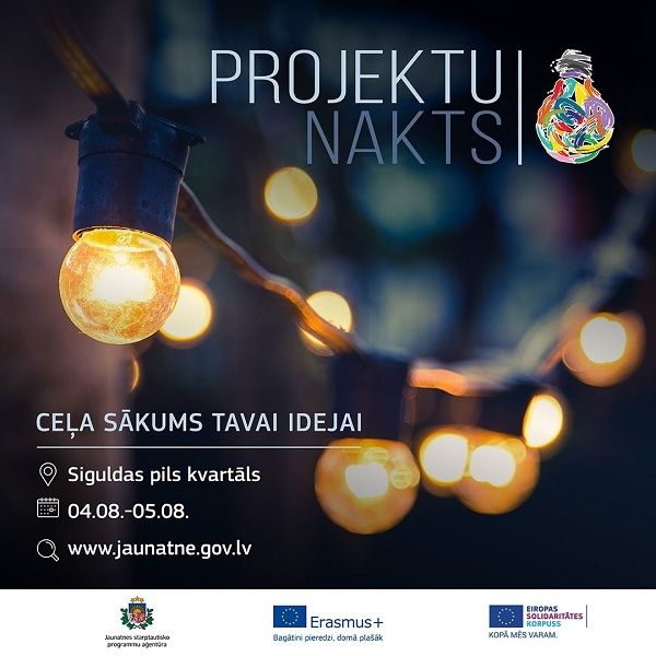 Jaunieši aicināti piedalīties vasaras festivālā PROJEKTU NAKTS 2022