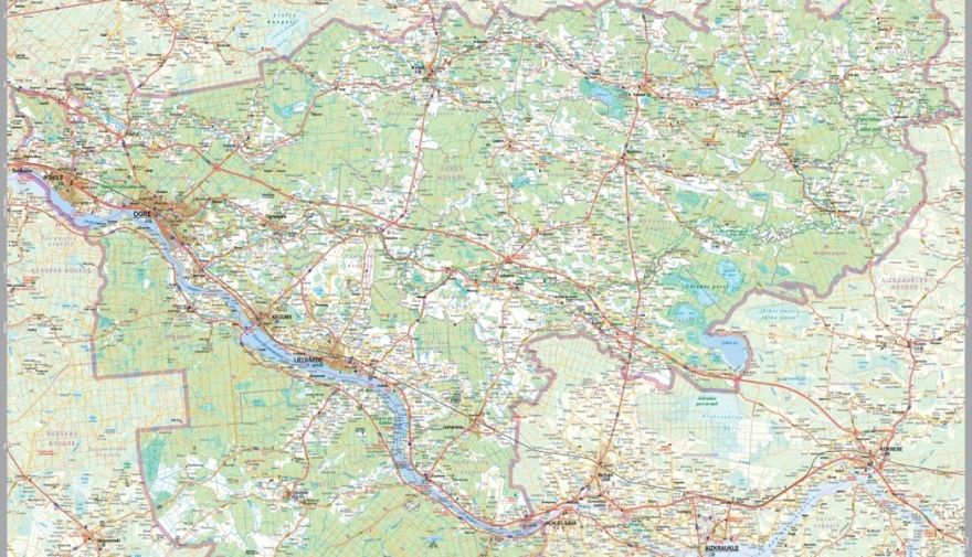 Kartogrāfiskās informācijas atjaunināšanai tiks veikta Ogres novada teritorijas apsekošana dabā