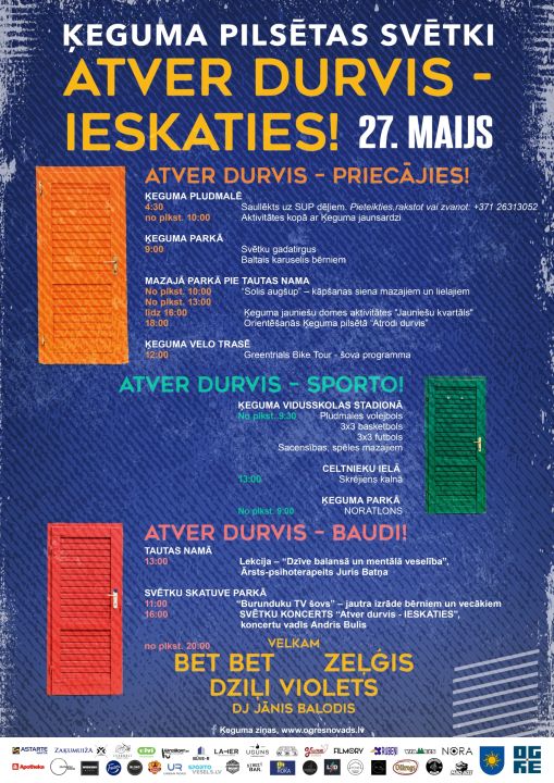 Ķeguma pilsētas svētki. Atver durvis - Ieskaties!
