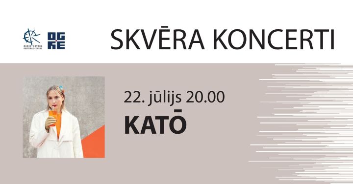 Koncertciklā SKVĒRA KONCERTI dziedātāja KATŌ