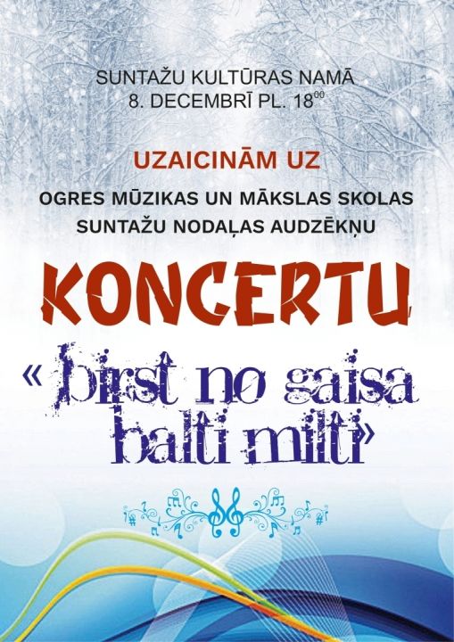 Koncerts “Birst no gaisa balti milti”