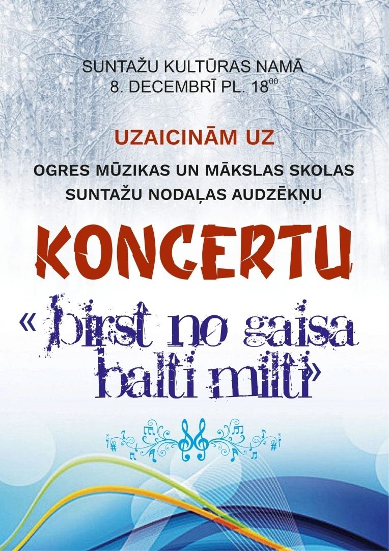 Koncerts “Birst no gaisa balti milti”