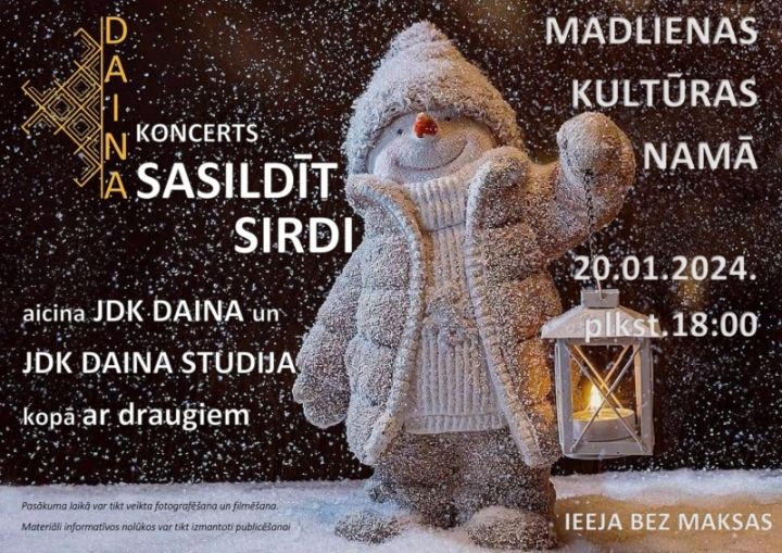 Koncerts "Sasildīt sirdi" Madlienā