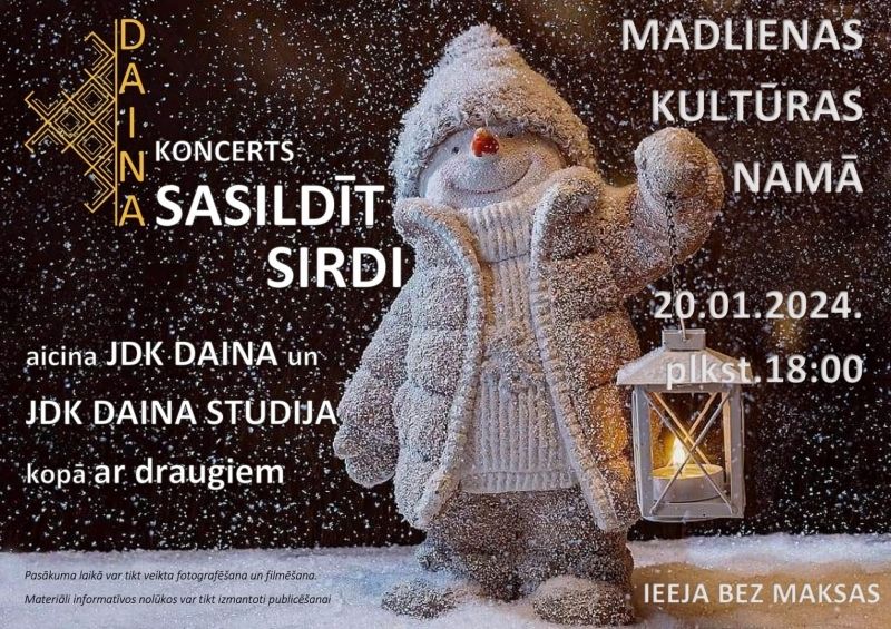 Koncerts "Sasildīt sirdi" Madlienā