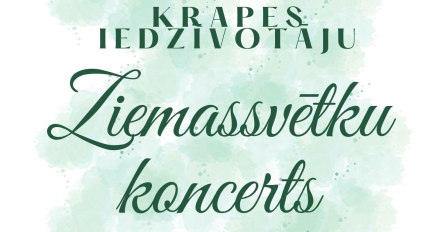 Krapes iedzīvotāju Ziemassvētku koncerts