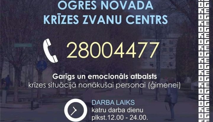 Krīzes zvanu centrs turpina darbu