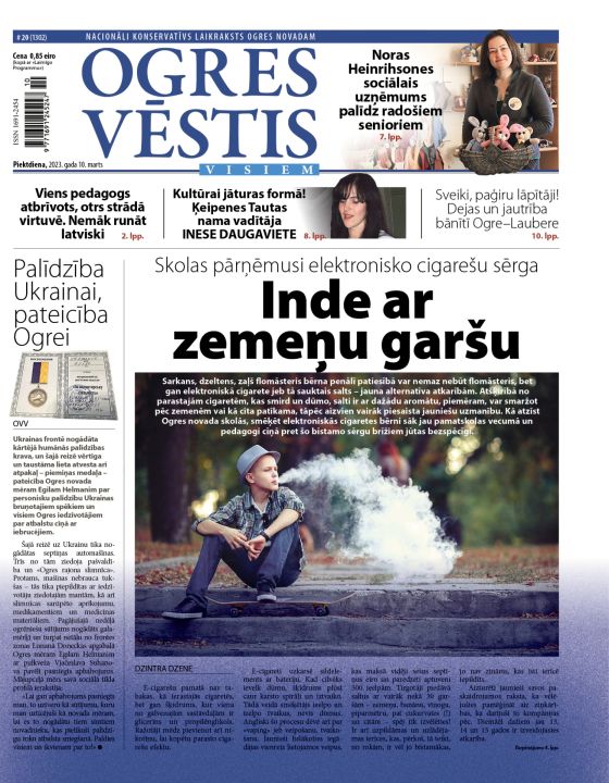 Laikraksta "Ogres Vēstis Visiem" 10. marta numurā