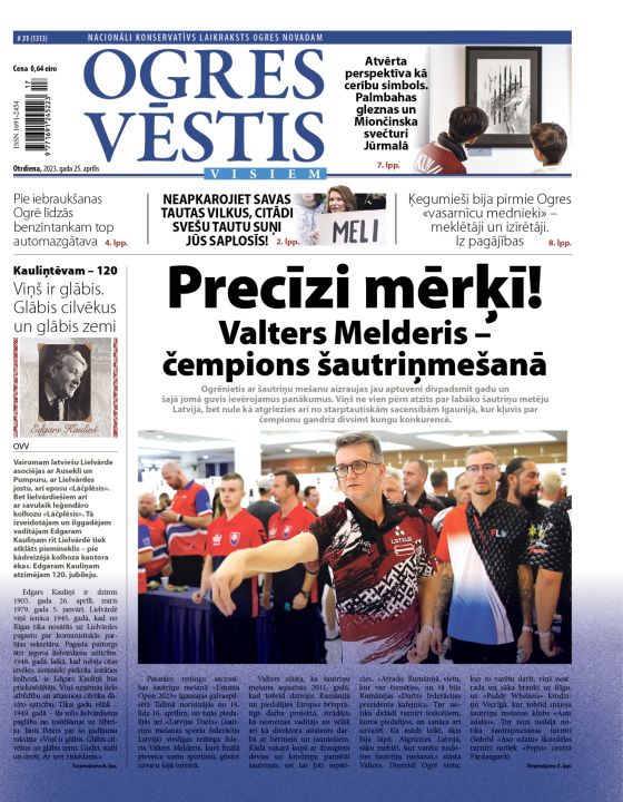 Laikraksta "Ogres Vēstis Visiem" 25. aprīļa numurā