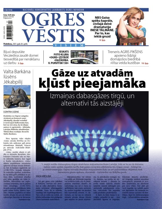 Laikraksta "Ogres Vēstis Visiem" 28. aprīļa numurā