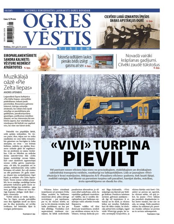 Laikraksta "Ogres Vēstis Visiem" 30. janvāra numurā