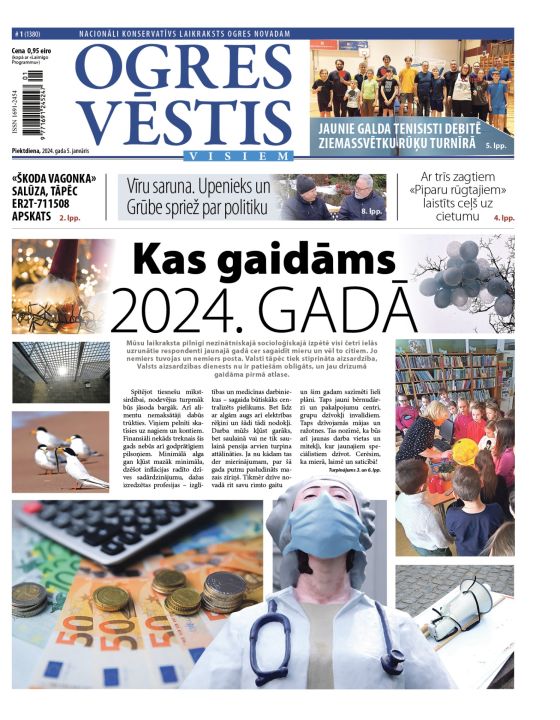 Laikraksta "Ogres Vēstis Visiem" 5. janvāra numurā
