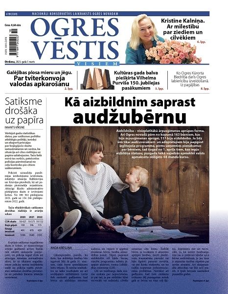 Laikraksta "Ogres Vēstis Visiem" 7. marta numurā